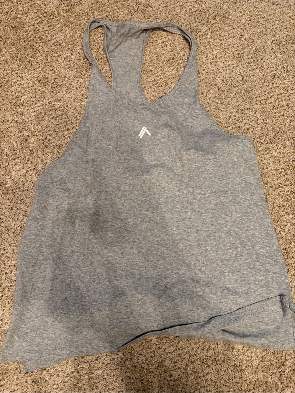 Alphalete Heather Grey Men's Racerback Tank